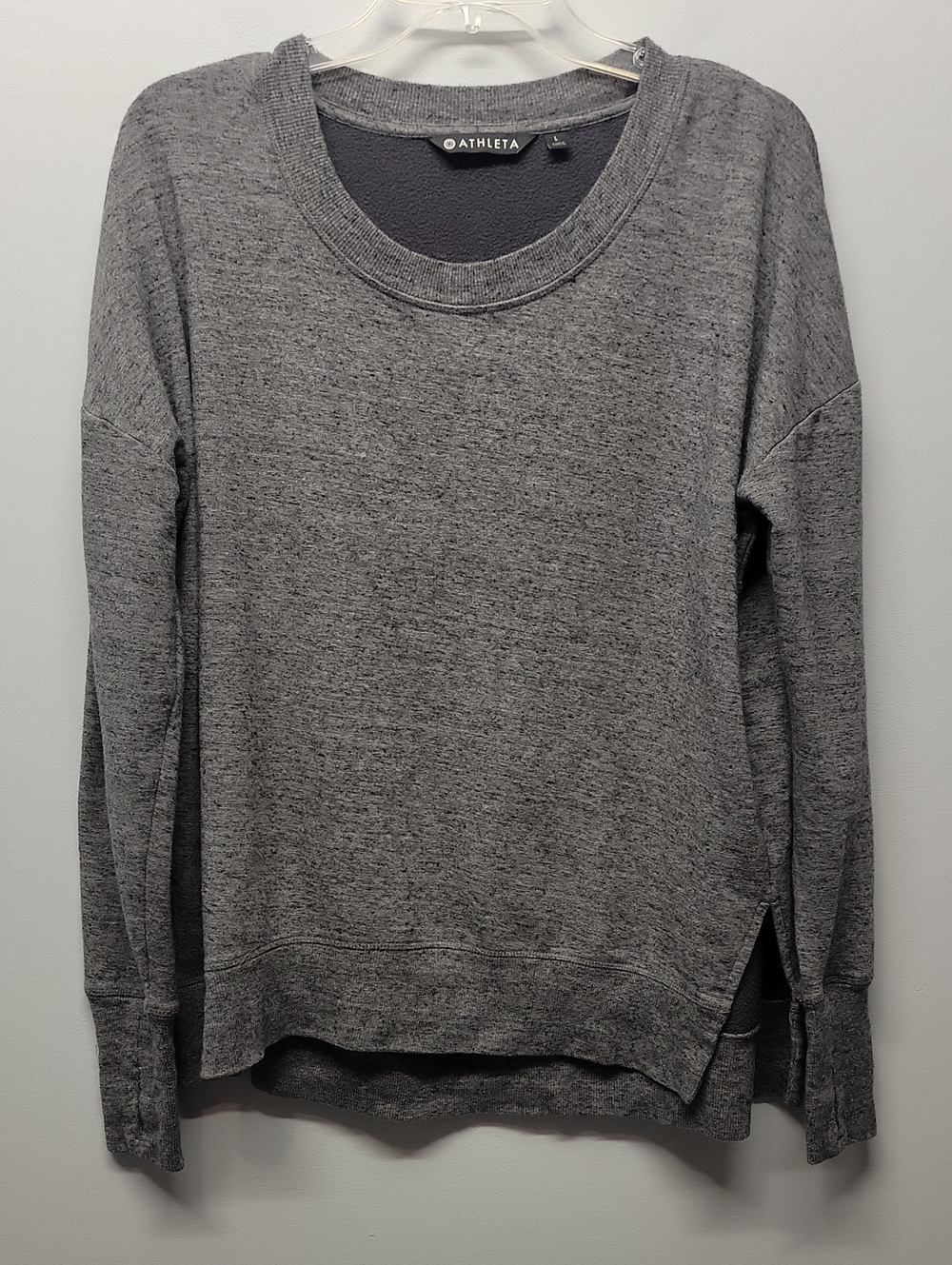 Athleta Coaster Luxe Sweatshirt Gray Large 870422